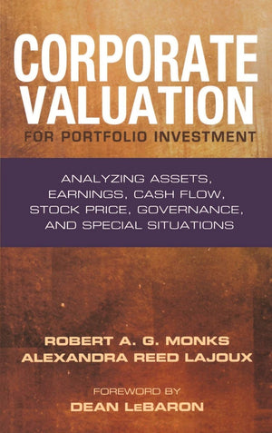 Corporate Valuation For Portfolio Investment: Analyzing Assets, Earnings, Cash Flow, Stock Price, Governance, And Special Situat,Used
