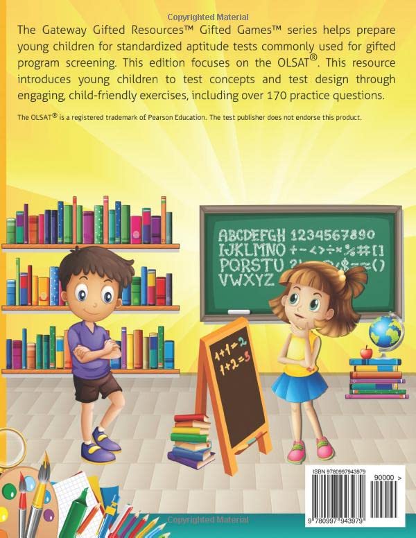 Gifted And Talented Olsat Test Prep Grade 1: Gifted Test Prep Book For The Olsat Level B; Workbook For Children In Grade 1 (Engl-used