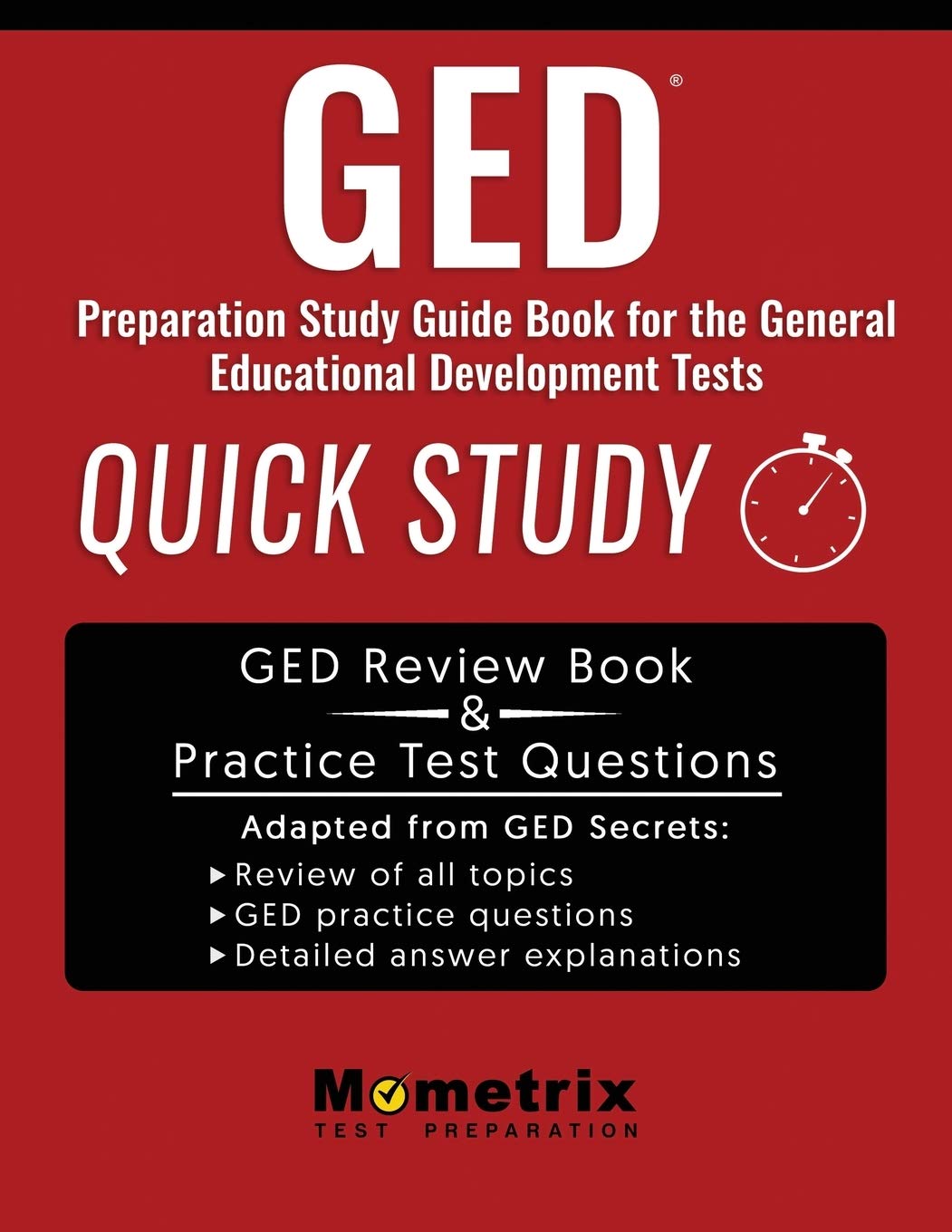 GED Preparation Study Guide Book: Quick Study for the General Education Development Tests,Used