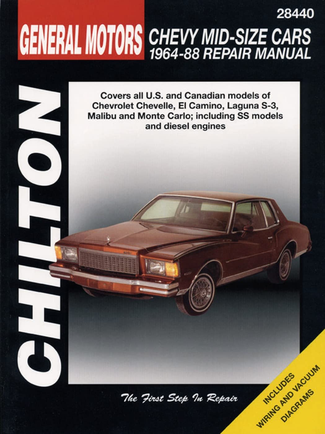 GM Chevrolet MidSize Cars, 196488 (Chilton Total Car Care Series Manuals),Used