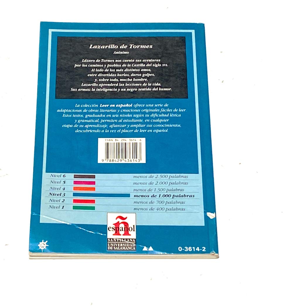 Lazarillo De Tormes/the Guide Boy of Tormes: Anonimo (Leer En Espanol, Level 3) (Spanish Edition),Used