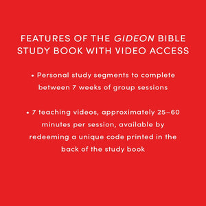 Gideon: Your Weakness God's Strength  Bible Study Book with Video Access,Used