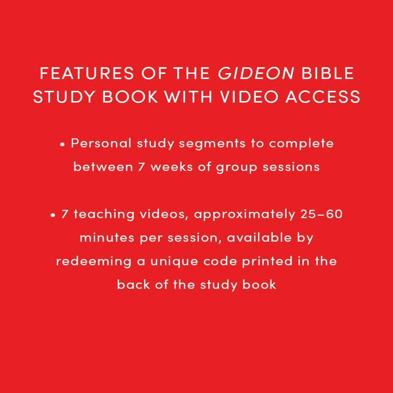 Gideon: Your Weakness God's Strength  Bible Study Book with Video Access,Used