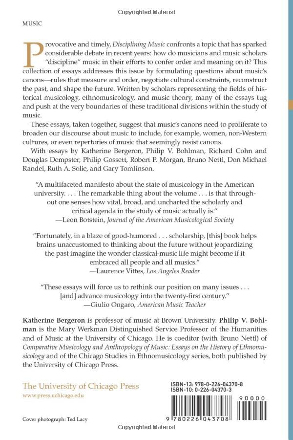 Disciplining Music: Musicology And Its Canons