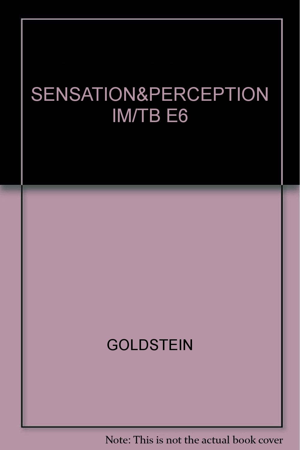 SENSATION PERCEPTION IM/TB E6,Used