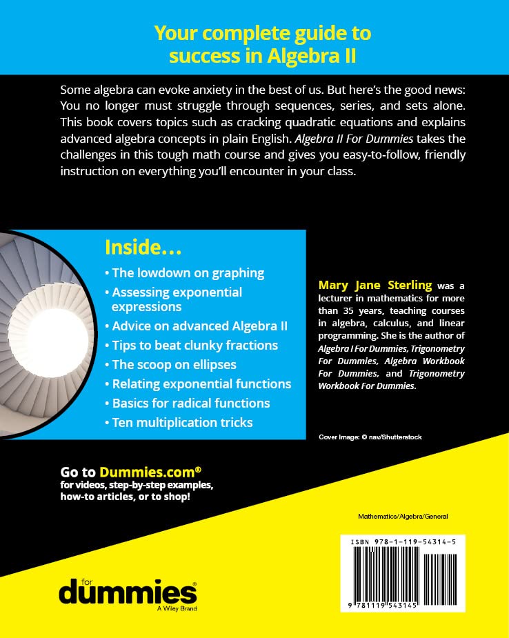 Algebra II For Dummies, 2nd Edition,Used