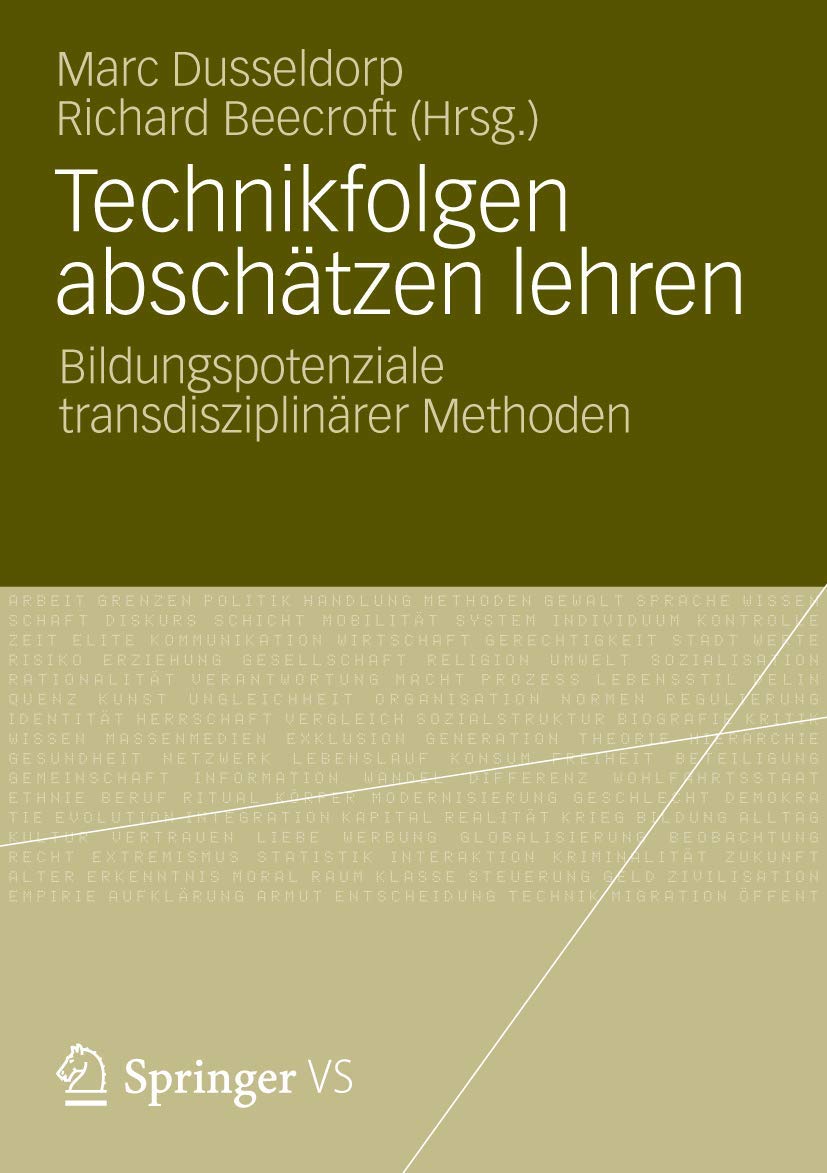 Technikfolgen abschtzen lehren: Bildungspotenziale transdisziplinrer Methoden (German Edition),New