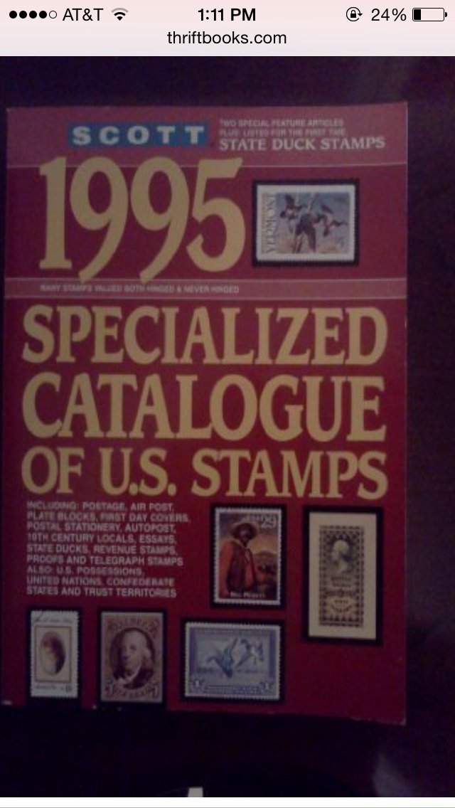 Scott 1995 Standard Postage Stamp Catalogue, Vol. 1: U.S. and Countries AB,Used