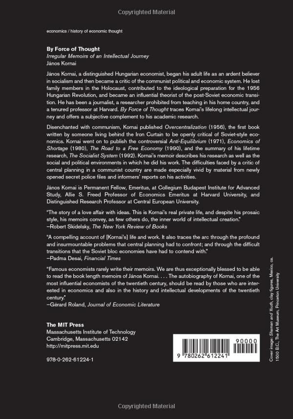 By Force Of Thought: Irregular Memoirs Of An Intellectual Journey (Mit Press),Used