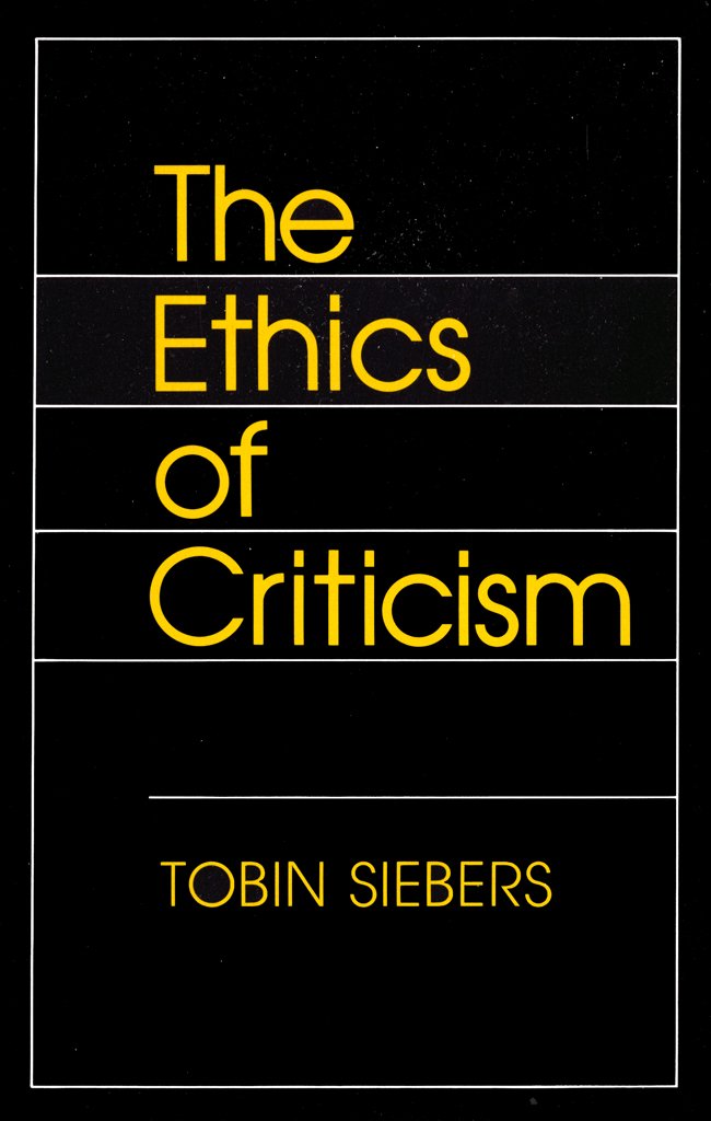 The Ethics of Criticism,Used