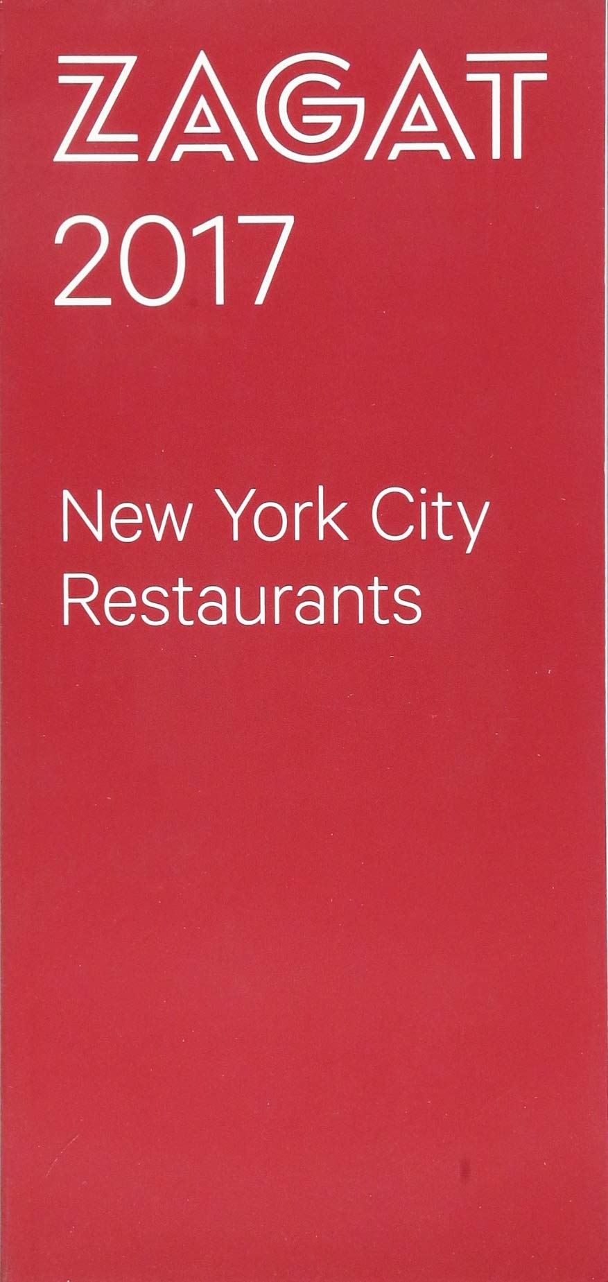 2017 New York City Restaurants (Zagat),Used