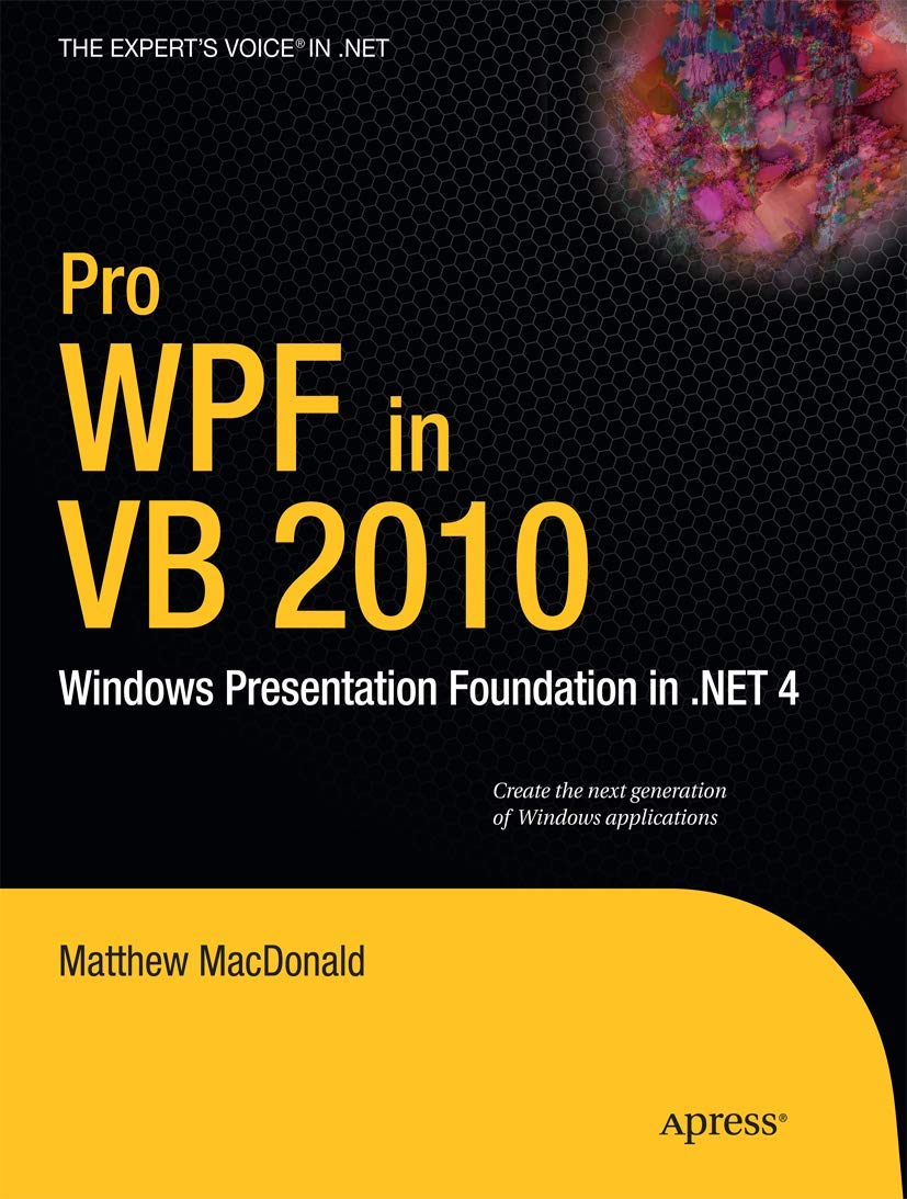 Pro WPF in VB 2010,Used