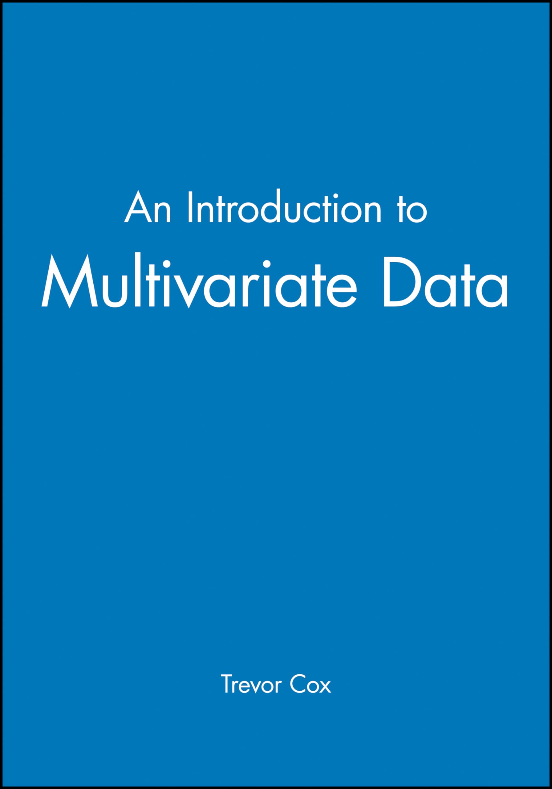 An Introduction To Multivariate Data