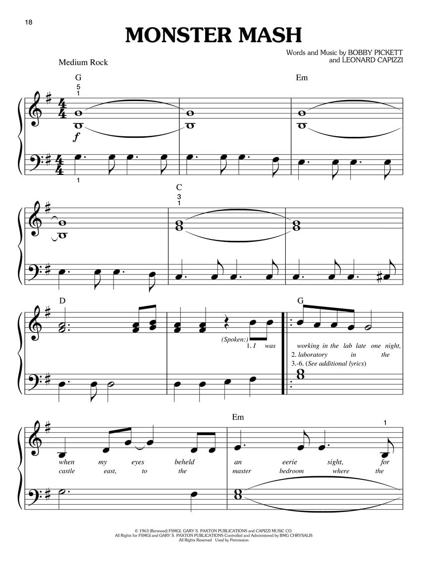 Halloween Favorites (Bignote Piano)