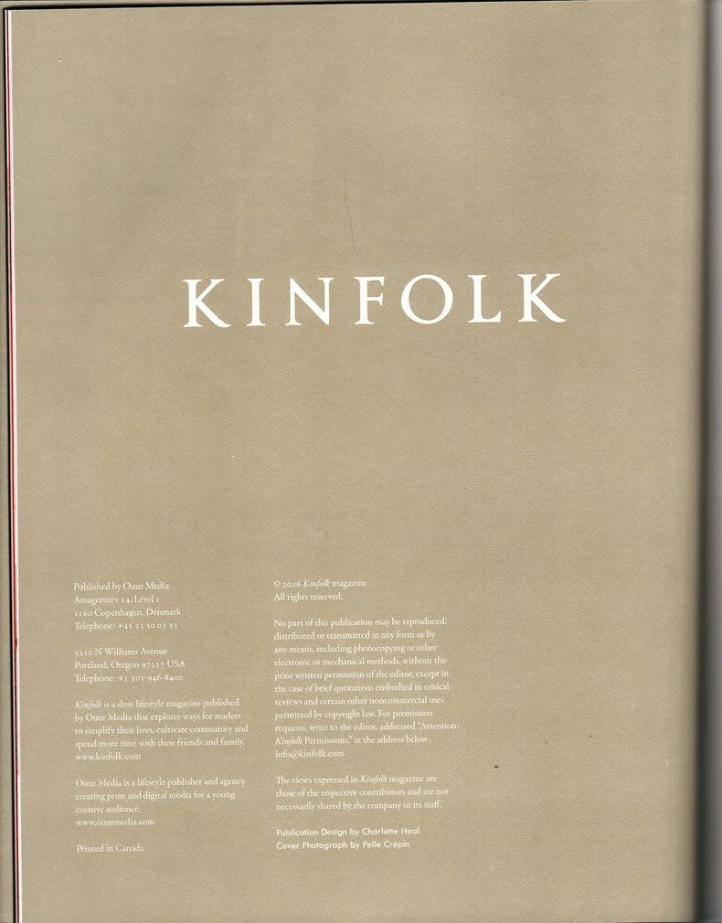 Kinfolk Volume 21 (1),Used