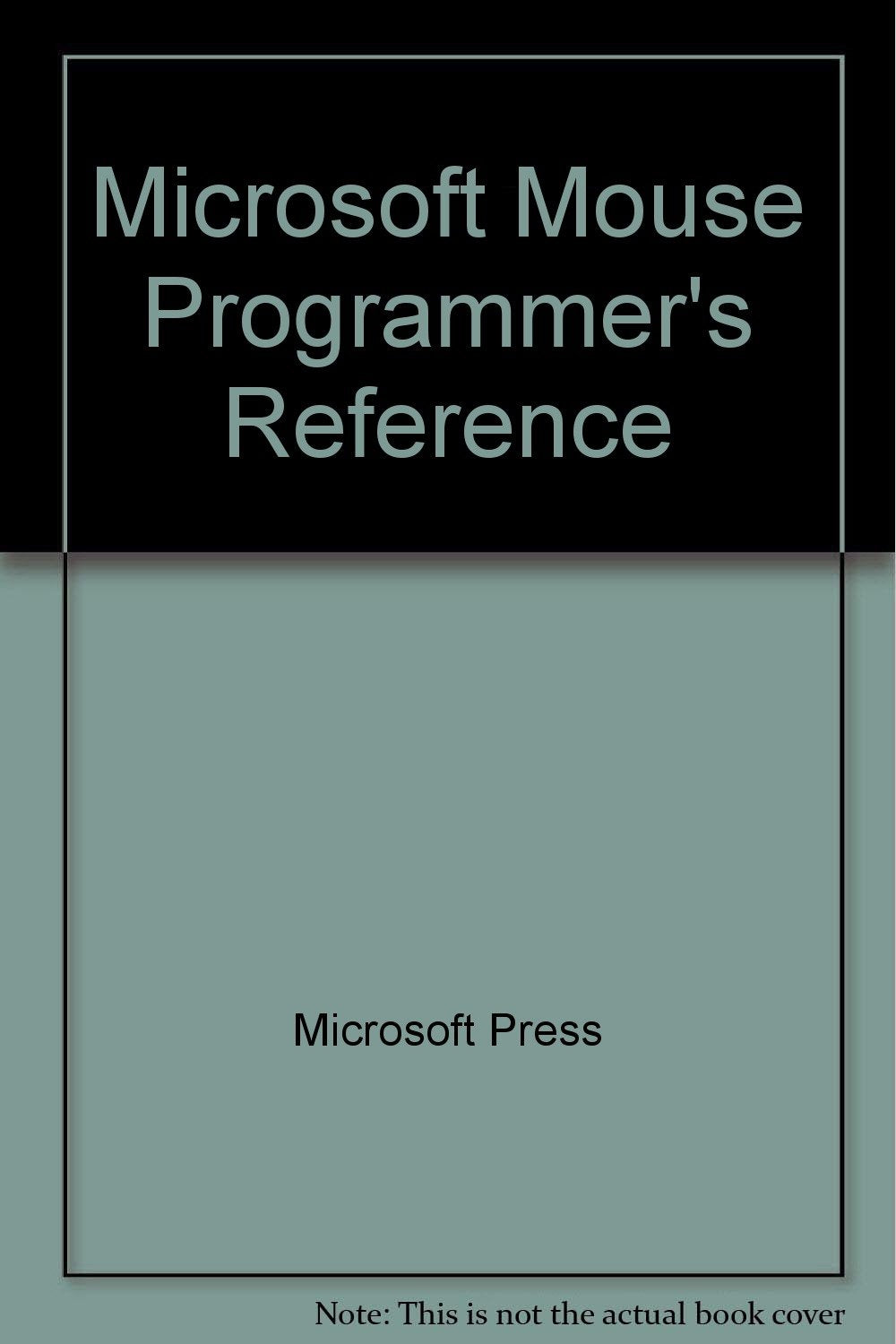 Microsoft Mouse Programmer's Reference,Used