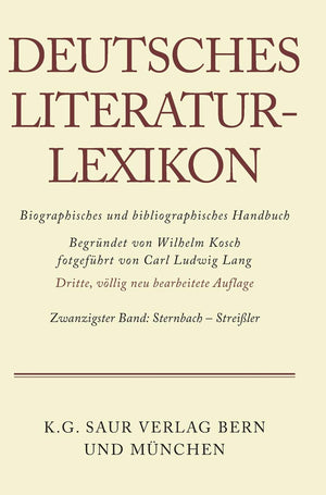 Deutsches LiteraturLexikon, Band 20, Sternbach  Streiler (German Edition),Used