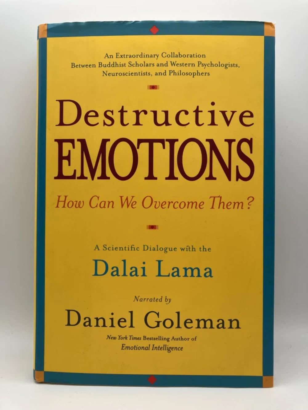Destructive Emotions: A Scientific Dialogue With The Dalai Lama,New