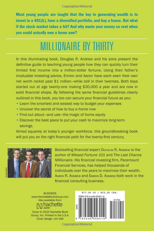 Millionaire By Thirty: The Quickest Path To Early Financial Independence,Used