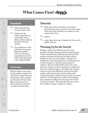 Daily Math Stretches: Building Conceptual Understanding Levels 35 (Guided Math),Used