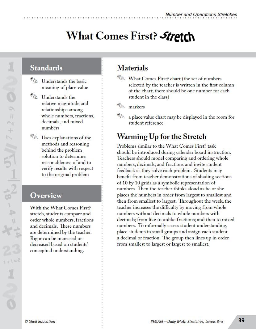 Daily Math Stretches: Building Conceptual Understanding Levels 35 (Guided Math),Used