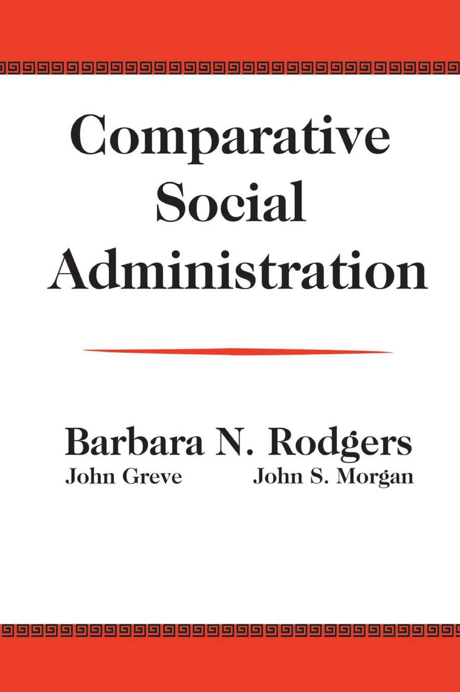 Comparative Social Administration,Used