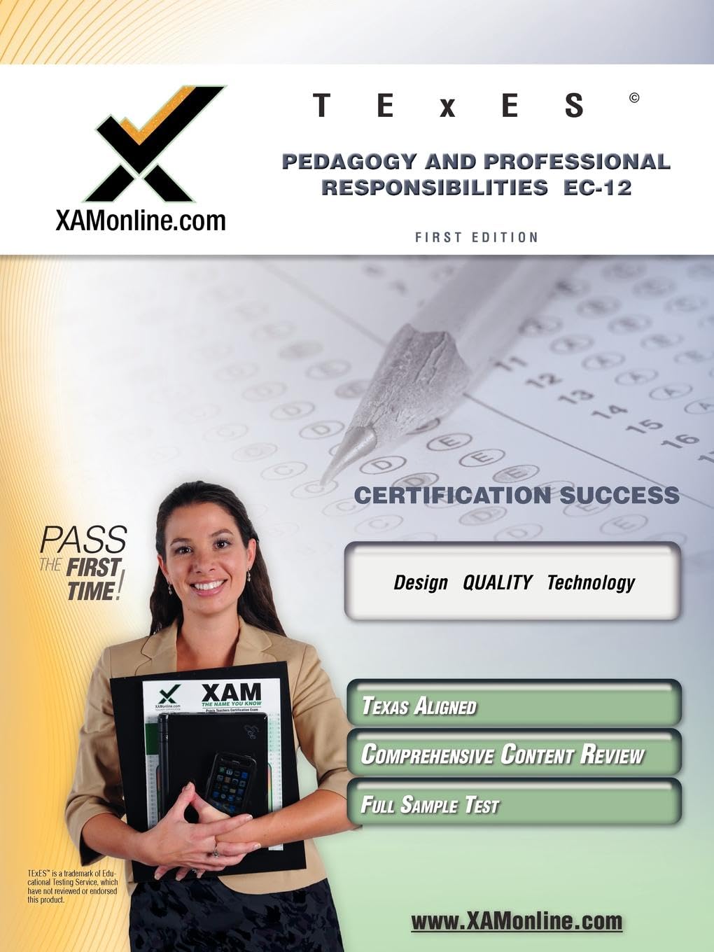 TExES Pedagogy and Professional Responsibilities EC12 Teacher Certification Test Prep Study Guide (XAM TEXES, 1),Used