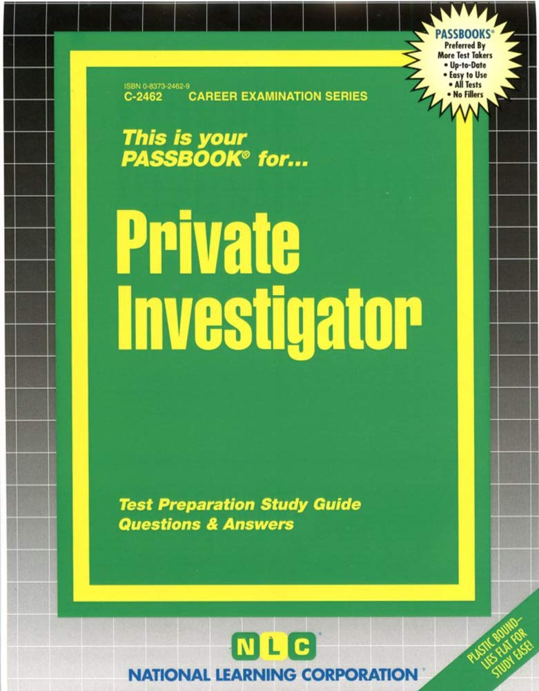 Private Investigator (Career Examination Series),New