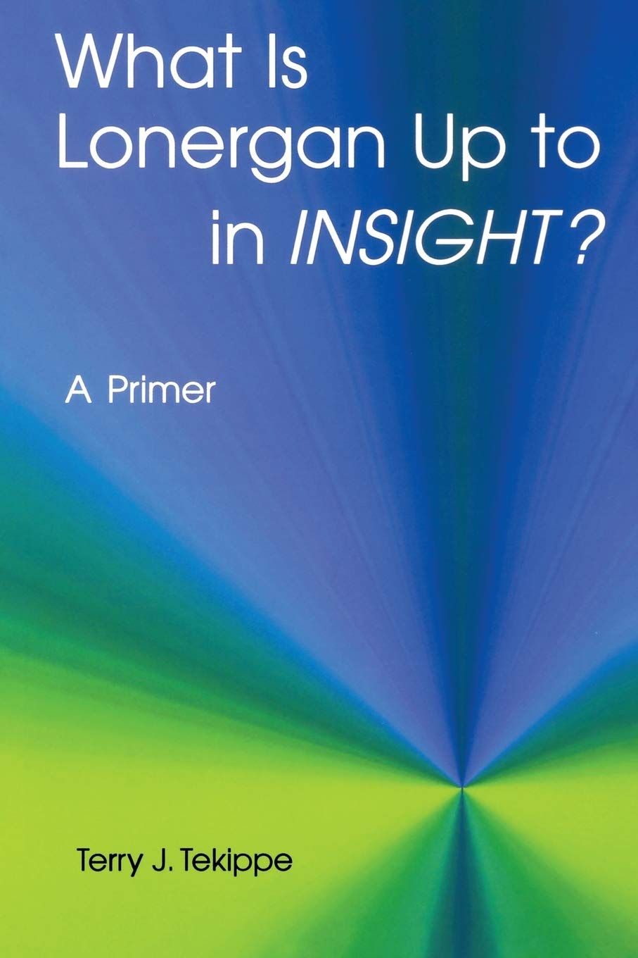 What Is Lonergan Up To In 'Insight'?: A Primer (Zacchaeus Studies: Theology),Used