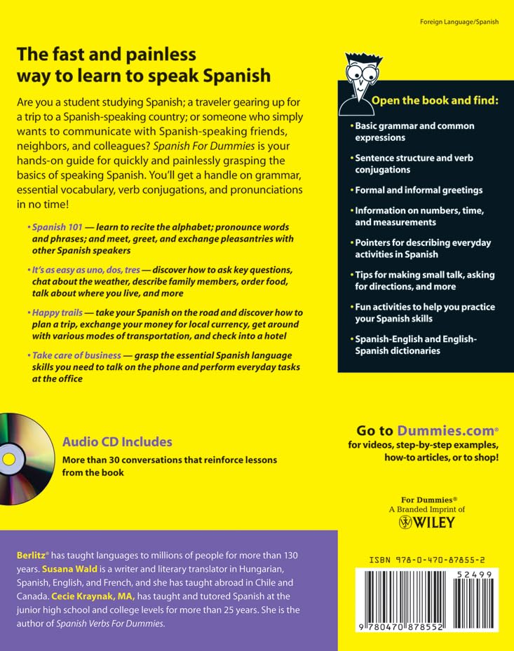 Spanish For Dummies,New