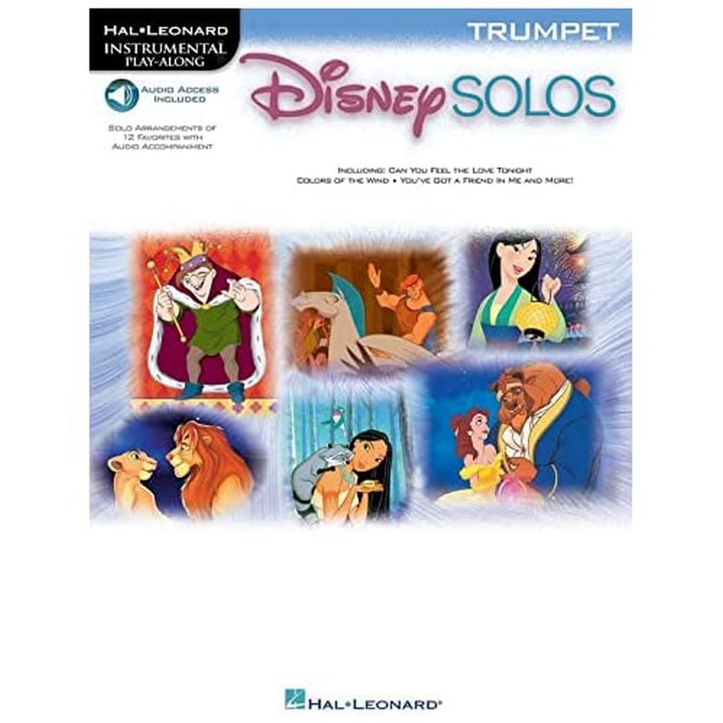Disney Solos  Instrumental Solos for Trumpet (Book/Online Audio),Used