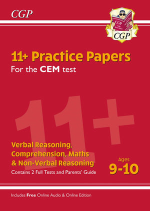 New 11+ CEM Practice Papers  Ages 910 (with Parents' Guide & Online Edition) (CGP 11+ CEM),Used