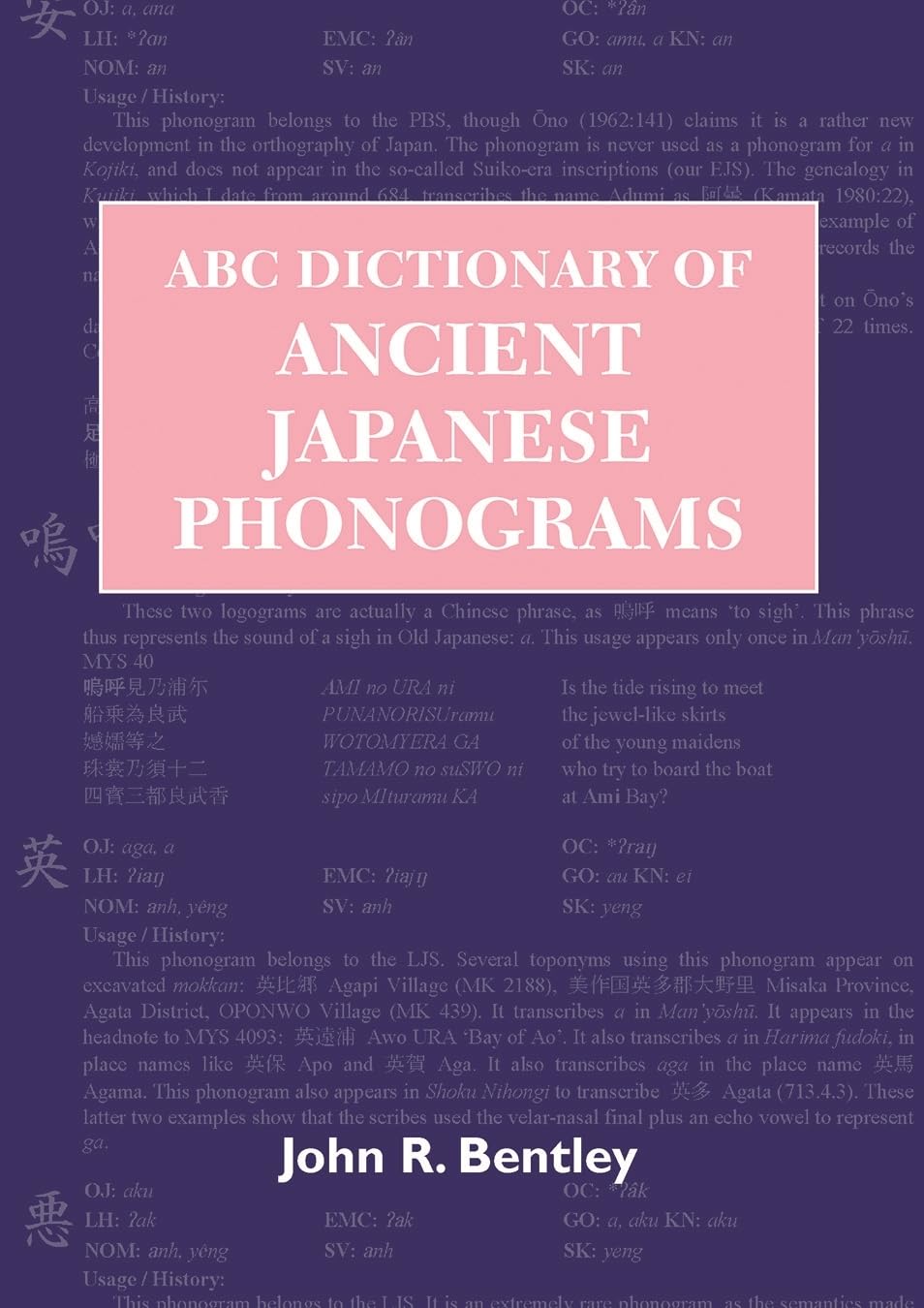 ABC Dictionary of Ancient Japanese Phonograms (ABC Chinese Dictionary Series, 19),Used