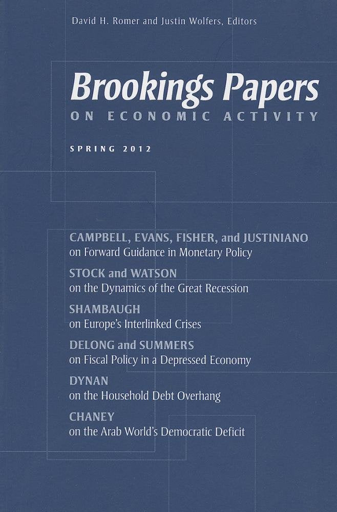 Brookings Papers on Economic Activity: Spring 2012,Used