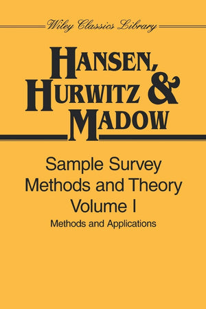 Sample Survey Methods and Theory, Volume 1: Methods and Applications,Used