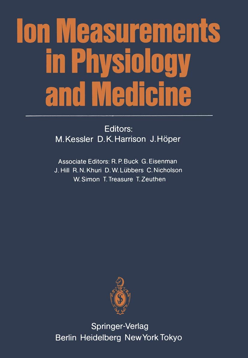 Ion Measurements In Physiology And Medicine,Used
