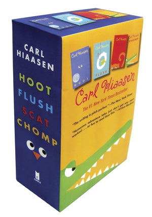 Hiaasen 4Book Trade Paperback Box Set: Chomp; Flush; Hoot; Scat,Used