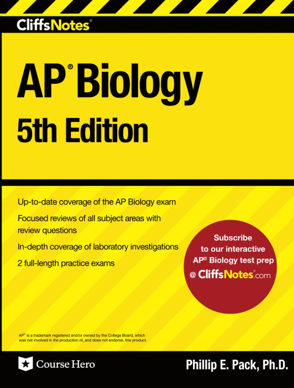 CliffsNotes AP Biology: 5th Edition,Used