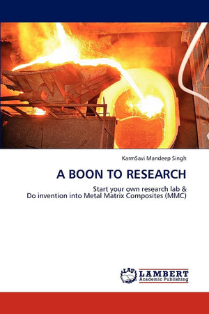 A BOON TO RESEARCH: Start your own research lab & Do invention into Metal Matrix Composites (MMC),Used