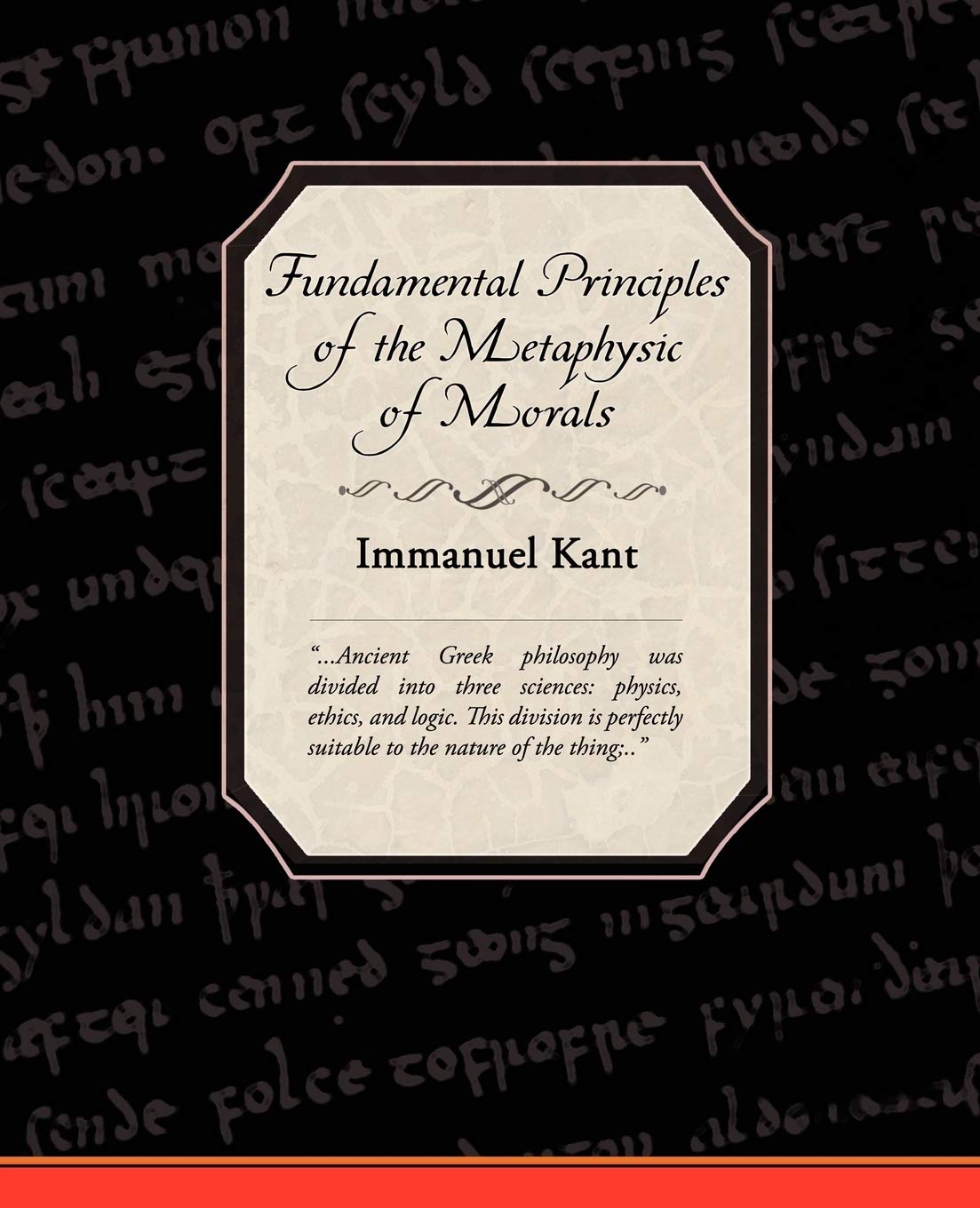 Fundamental Principles of the Metaphysic of Morals,Used