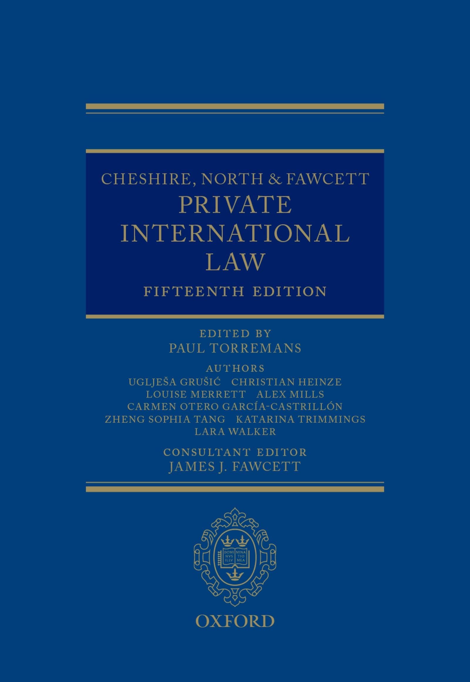 Torremans, P: Cheshire, North & Fawcett: Private Internation,Used