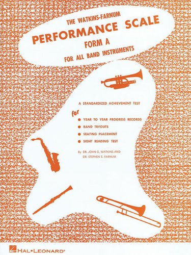 WatkinsFarnum Performance Scale  Form 'A' Book: For All Band Instruments,New