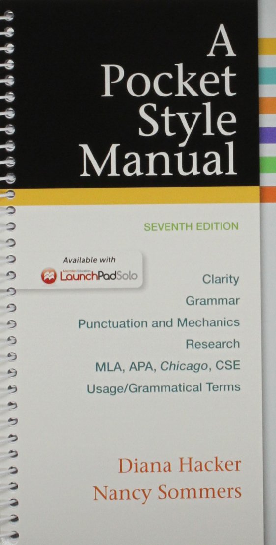Pocket Style Manual 7e & LaunchPad Solo for A Pocket Style Manual 7e (Six Month Access),Used