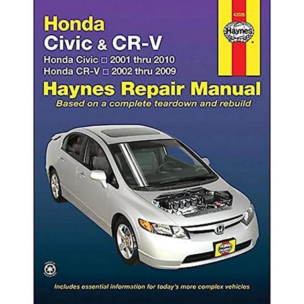 Honda Civic 20012010 & CRV 20022009 (Haynes Repair Manual),Used