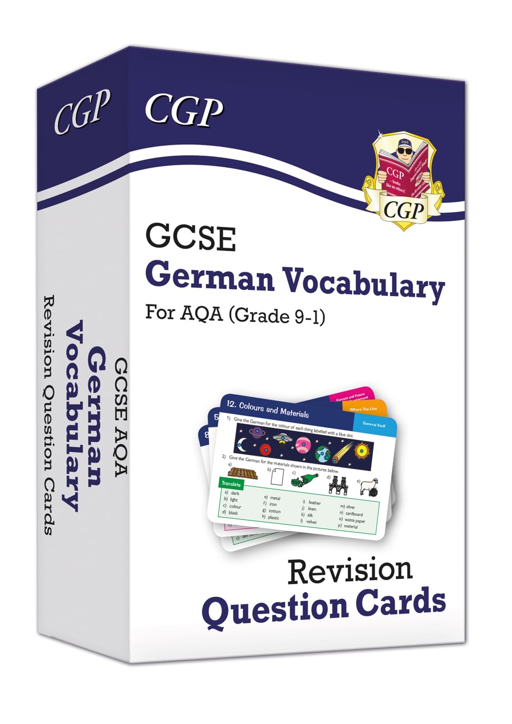 New Grade 91 GCSE AQA German: Vocabulary Revision Question Cards: ideal for catchup and the 2022 and 2023 exams (CGP GCSE Germ,New