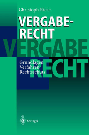 Vergaberecht: Grundlagen  Verfahren  Rechtsschutz (German Edition),Used