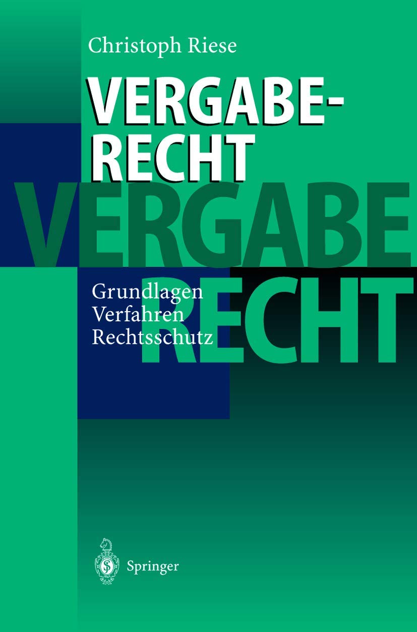 Vergaberecht: Grundlagen  Verfahren  Rechtsschutz (German Edition),Used