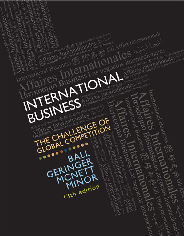 International Business: The Challenge Of Global Competition, 13Th Edition-used