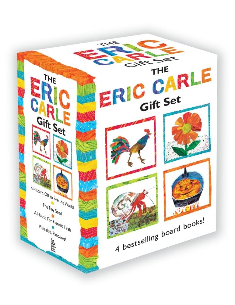 The Eric Carle Gift Set (Boxed Set): The Tiny Seed; Pancakes, Pancakes!; A House for Hermit Crab; Rooster's Off to See the World,Used