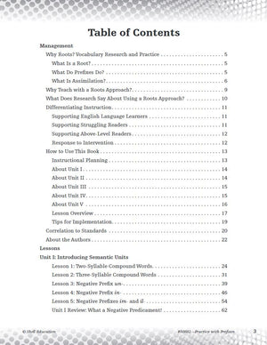 Practice with Prefixes (Getting to the Roots of ContentArea Vocabulary),Used